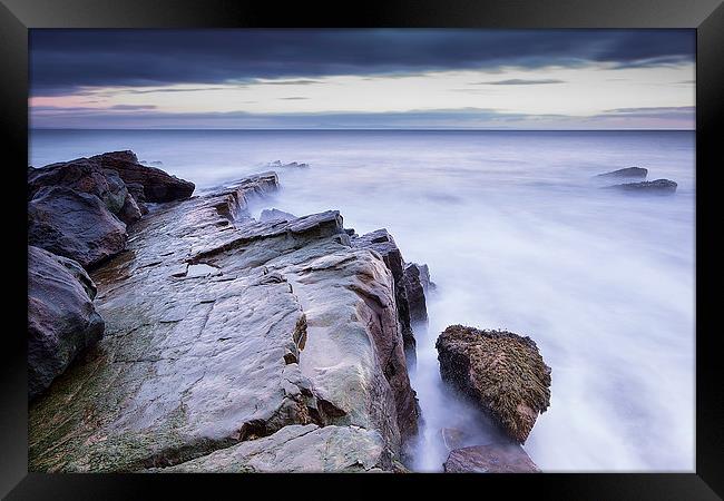 Rocks at Gullane Beach Framed Print by Keith Thorburn EFIAP/b