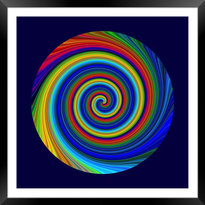Spiral Blur Framed Mounted Print by Robert Gipson