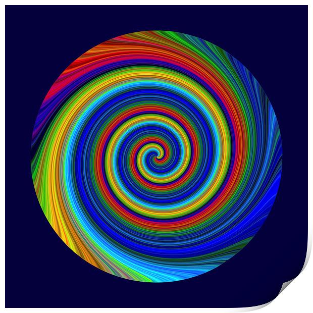 Spiral Blur Print by Robert Gipson