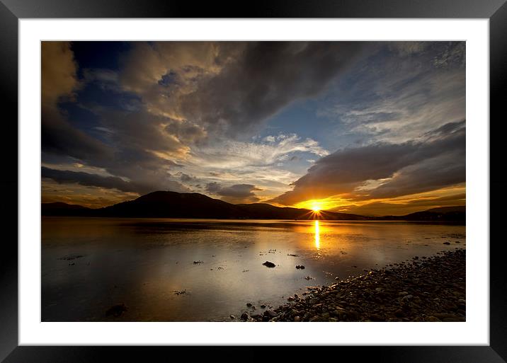 Stob Coire AChearcaill Framed Mounted Print by R K Photography