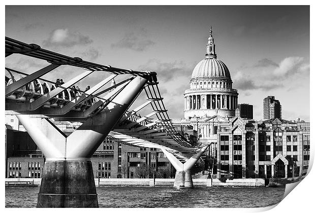 St. Pauls Cathedral Print by Adam Payne