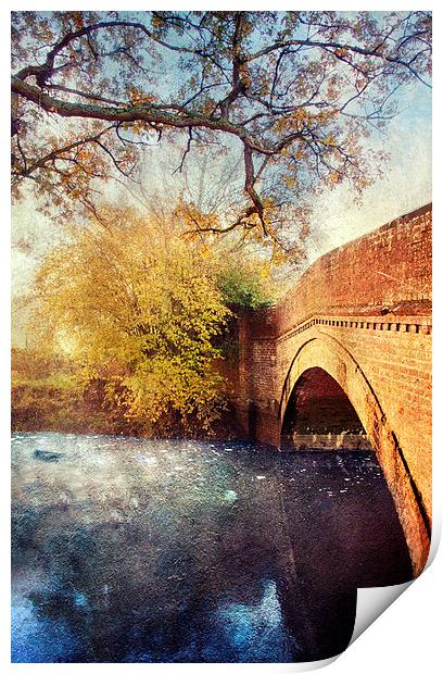 Bridge over troubled water Print by Dawn Cox