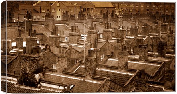 Waterloo Rooftops Canvas Print by Karen Martin