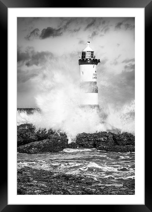 Stormy Seas Framed Mounted Print by Christine Smart