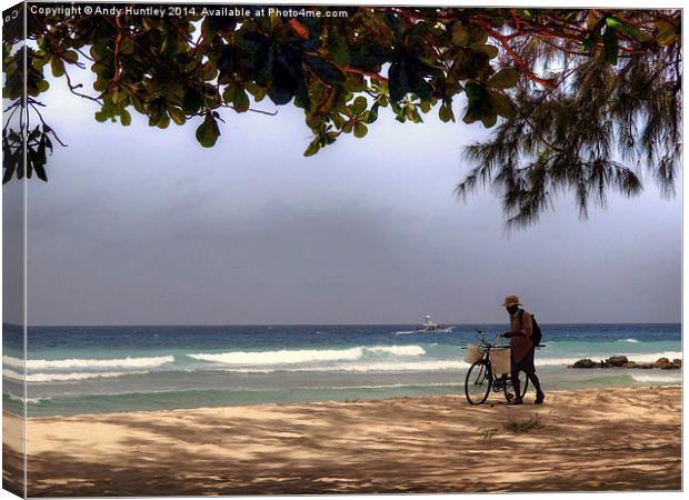 Barbados Rush Hour Canvas Print by Andy Huntley