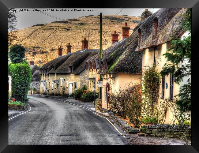 Thatched Street Framed Print by Andy Huntley