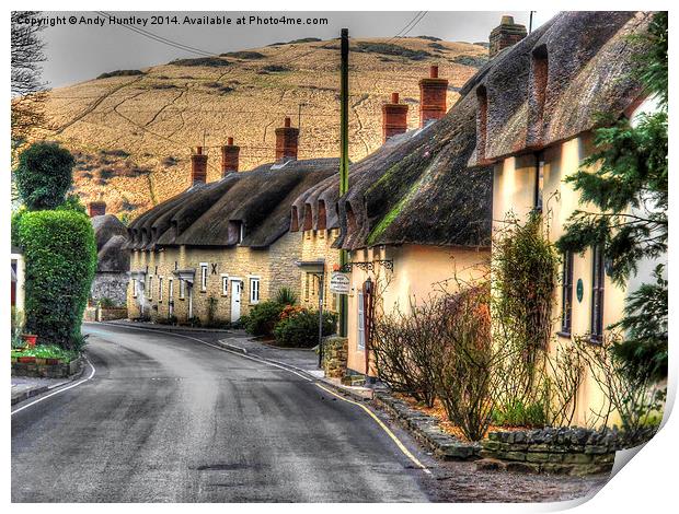 Thatched Street Print by Andy Huntley