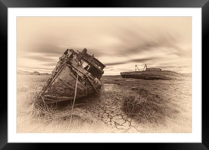 Grounded&Abandoned Framed Mounted Print by raymond mcbride