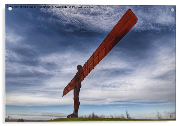 Angel of the North Acrylic by Andrew Warhurst