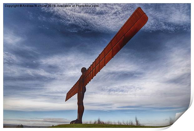 Angel of the North Print by Andrew Warhurst