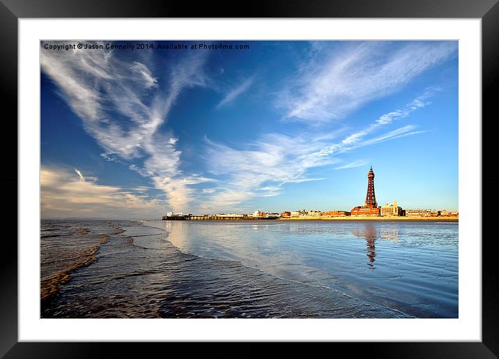 Blackpool By The Sea Framed Mounted Print by Jason Connolly