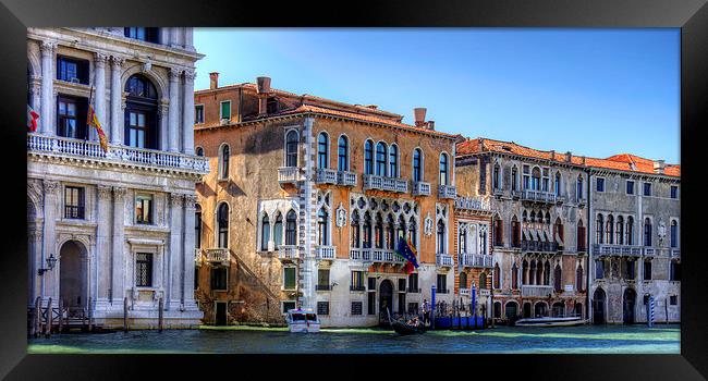 Palazzos on the Grand Canal Framed Print by Tom Gomez