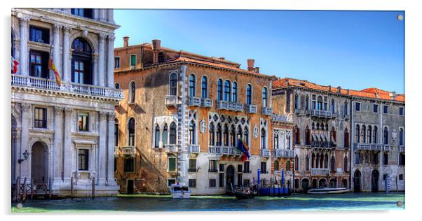 Palazzos on the Grand Canal Acrylic by Tom Gomez