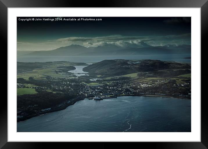 Rothesay, Bute and the Isle of Arran Framed Mounted Print by John Hastings