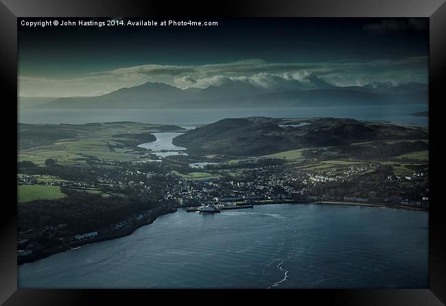 Rothesay, Bute and the Isle of Arran Framed Print by John Hastings