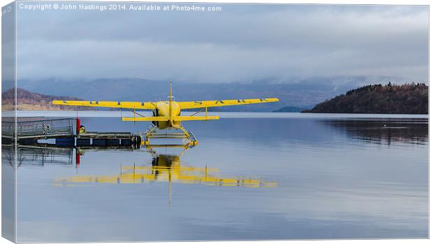Flying over Loch Lomond Canvas Print by John Hastings