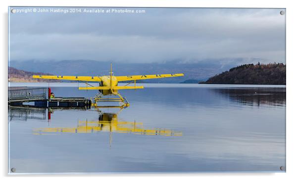 Flying over Loch Lomond Acrylic by John Hastings