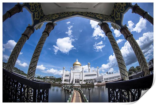 Brunei Mosque Print by Cristopher  Selga