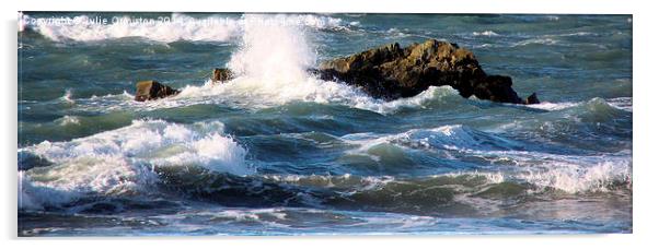 Stormy Waters Acrylic by Julie Ormiston