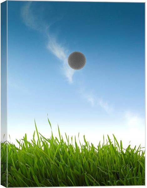 Golfball Canvas Print by Victor Burnside