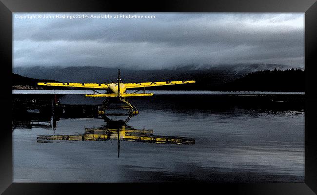 Loch Lomond's Seaplane Adventure Framed Print by John Hastings