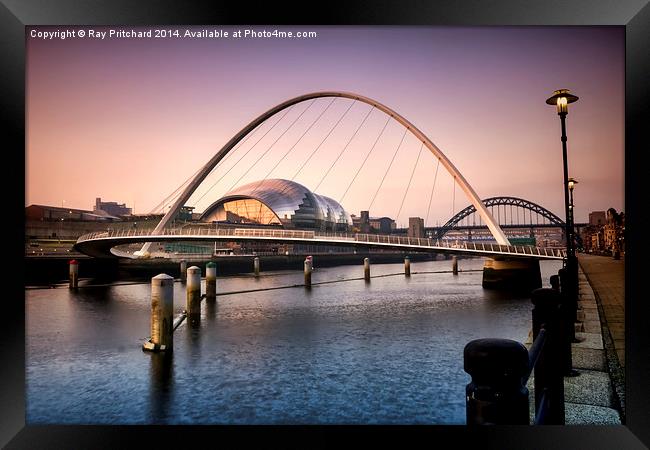 Millennium Bridge Framed Print by Ray Pritchard