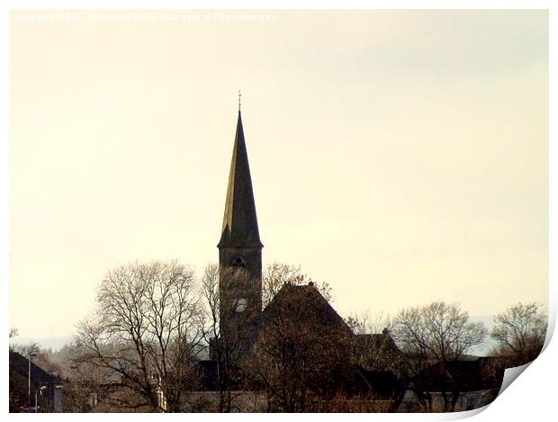 The Classic Church Spire Print by Bill Lighterness