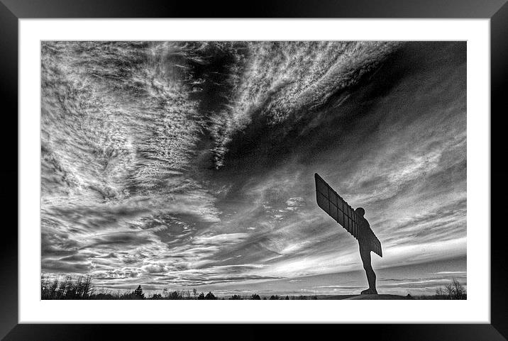 Angel of the North Framed Mounted Print by Andrew Warhurst