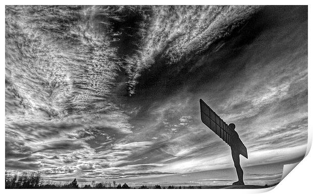 Angel of the North Print by Andrew Warhurst