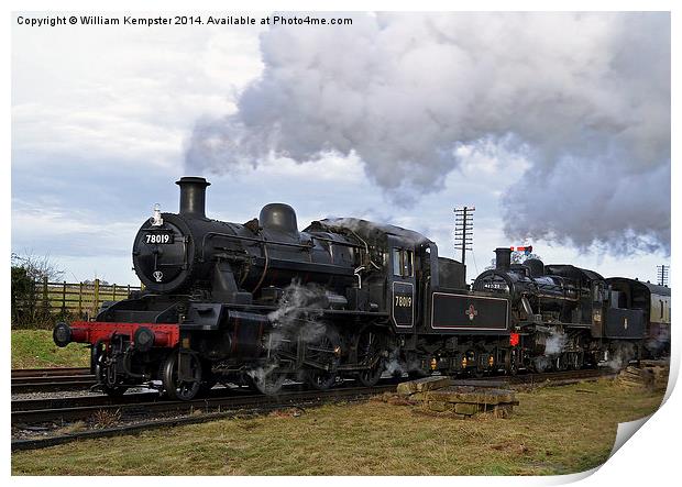 Great Central Railway Winter Gala Print by William Kempster