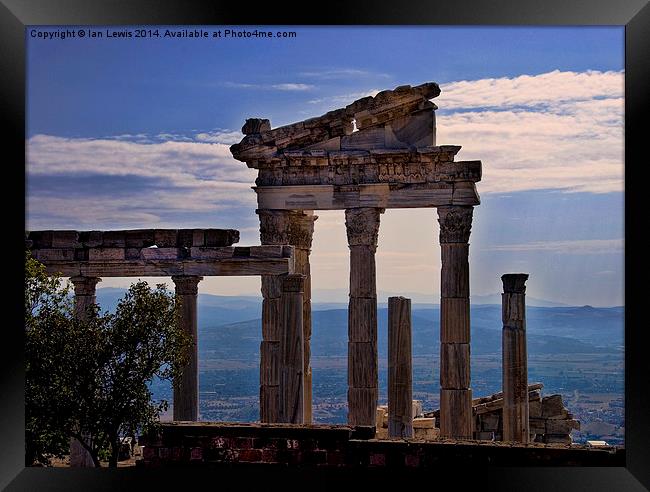 Majestic Ruins of Pergamon Framed Print by Ian Lewis