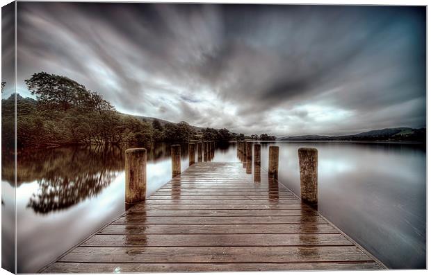 Coniston Jetty Canvas Print by Rich Berry