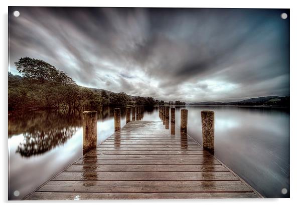 Coniston Jetty Acrylic by Rich Berry