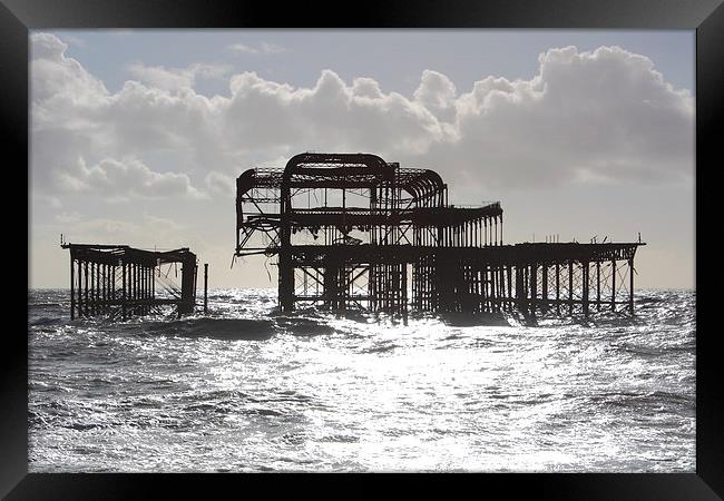 Dis-a-pier! Framed Print by Phil Clements