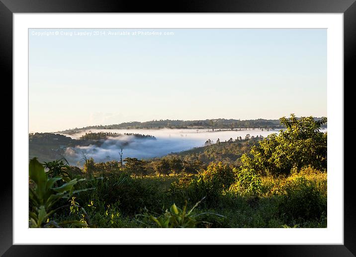 Dawn over Northern Panama Framed Mounted Print by Craig Lapsley