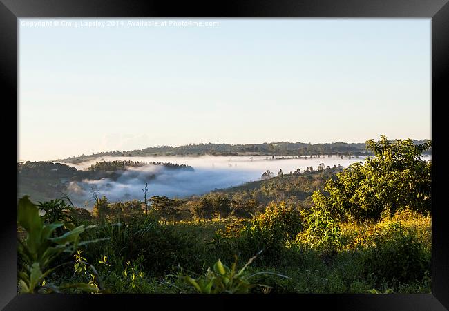 Dawn over Northern Panama Framed Print by Craig Lapsley