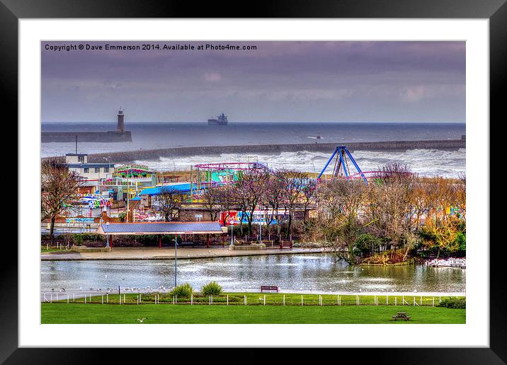 The Seafront Framed Mounted Print by Dave Emmerson