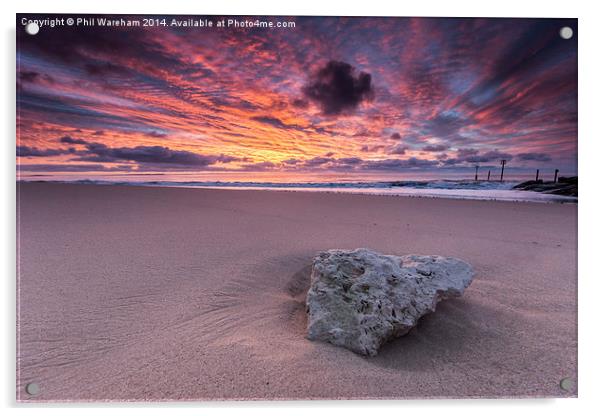Stone at Sunrise Acrylic by Phil Wareham