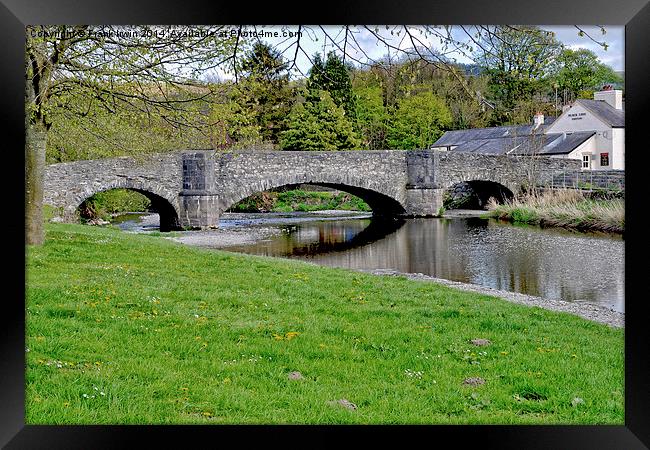 The famour three arched bridge at Llanfair TH Framed Print by Frank Irwin