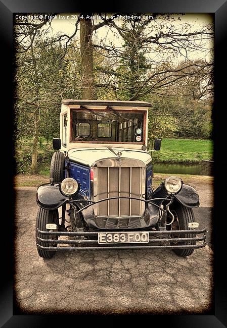 Asquith – replica Vintage Car. Framed Print by Frank Irwin