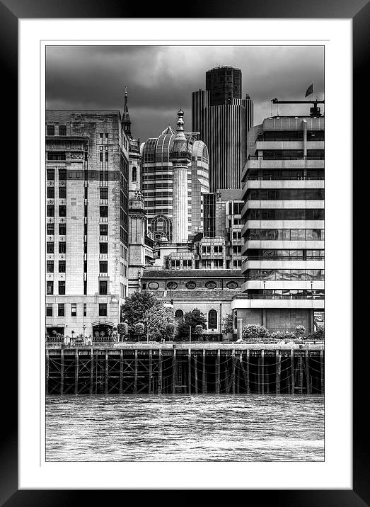 Standing Tall Across the Thames Framed Mounted Print by Paul Rayment