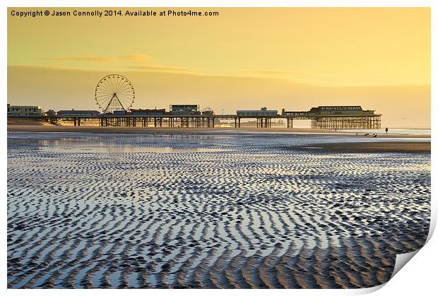 Central Pier, Blackpool Print by Jason Connolly