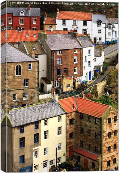 The fishing village of Staithes, North Yorkshire Canvas Print by Louise Heusinkveld