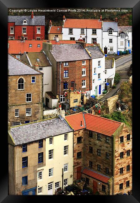 The fishing village of Staithes, North Yorkshire Framed Print by Louise Heusinkveld