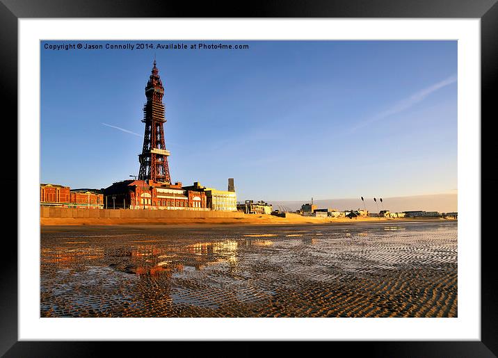 Blackpool Tower Framed Mounted Print by Jason Connolly