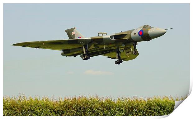 Vulcan over the hedge Print by Andrew Steer
