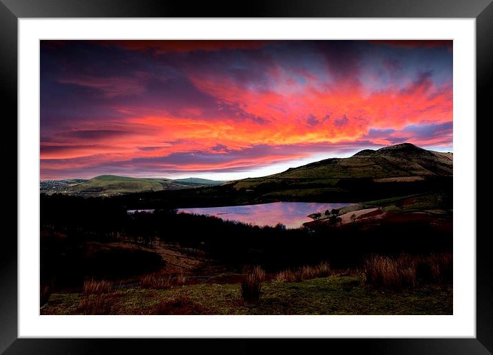 Dovestones sunrise Framed Mounted Print by Neil Ravenscroft