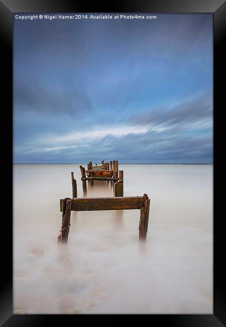 The Broken Jetty #2 Framed Print by Wight Landscapes