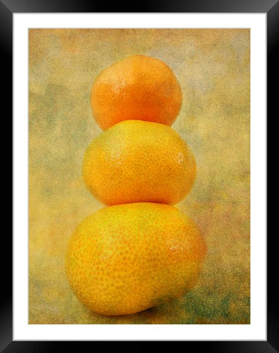 shades of orange Framed Mounted Print by Heather Newton