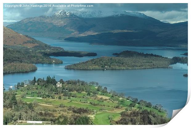 Serene Beauty of Loch Lomond Golf Club Print by John Hastings